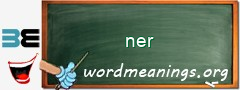 WordMeaning blackboard for ner